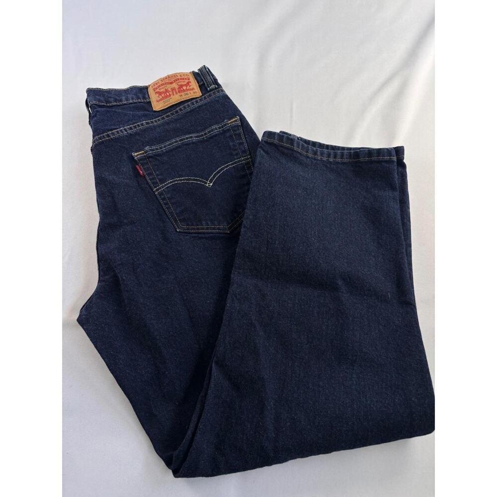 Levis 550 Relaxed Fit‎ Normcore Jeans Mens 36x30 Dark Wash Indigo Denim Pants